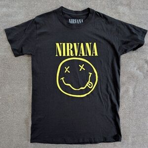 Nirvana Black Tee Size S NWOT